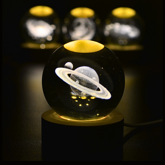 LumaSpherez Crystal Space Lamp⢠- Saturn Edition