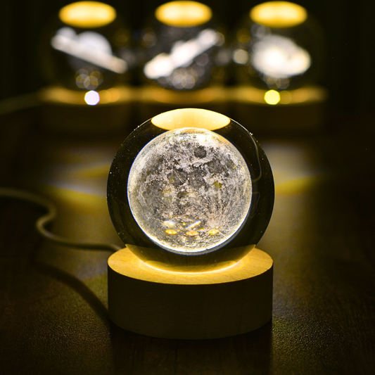 LumaSpherez Crystal Space Lamp™ - Moon Edition